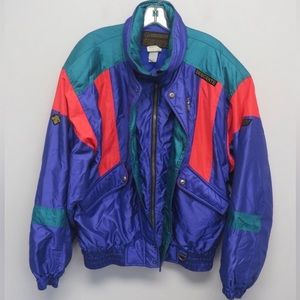 VINTAGE DESCENTE SKI JACKET RETRO STYLE MEN XL